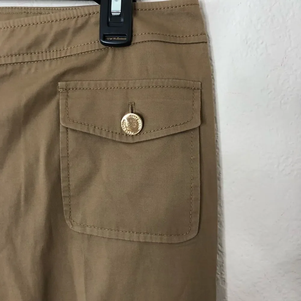 Tory Burch beige Capri pants 10